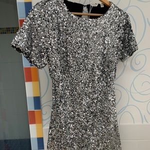 Jack Wills Elmshaw Sequin T-shirt Dress